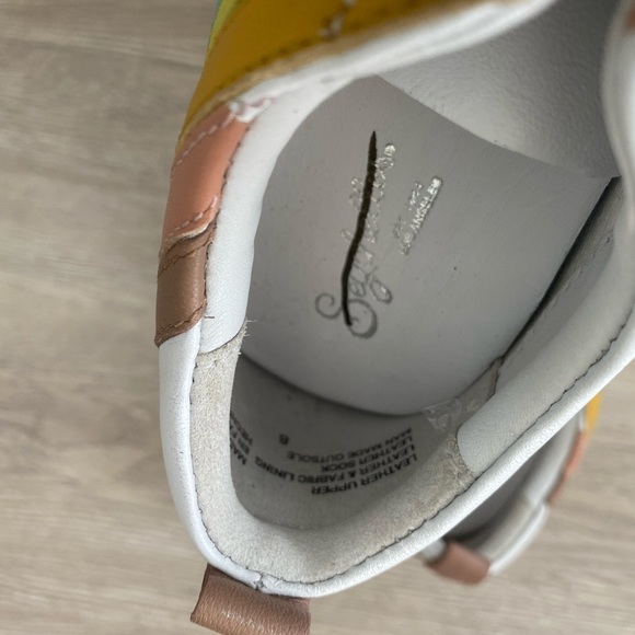 Seychelles Stand Out Rainbow Leather Sneakers - Picture 6 of 7